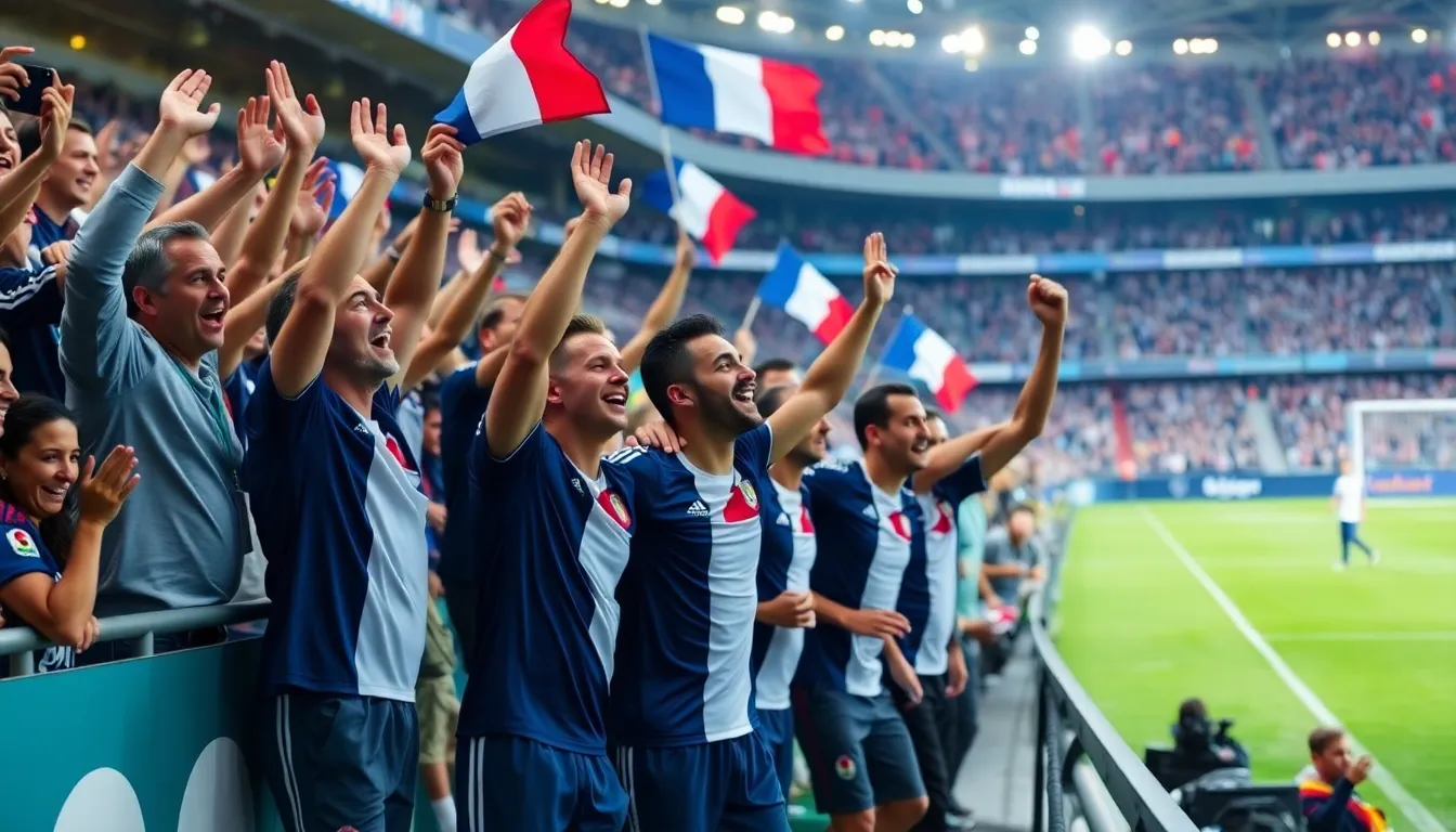 Fans passionately supporting their teams during a World Cup qualifying match, reflecting the excitement and anticipation surrounding the upcoming tournament