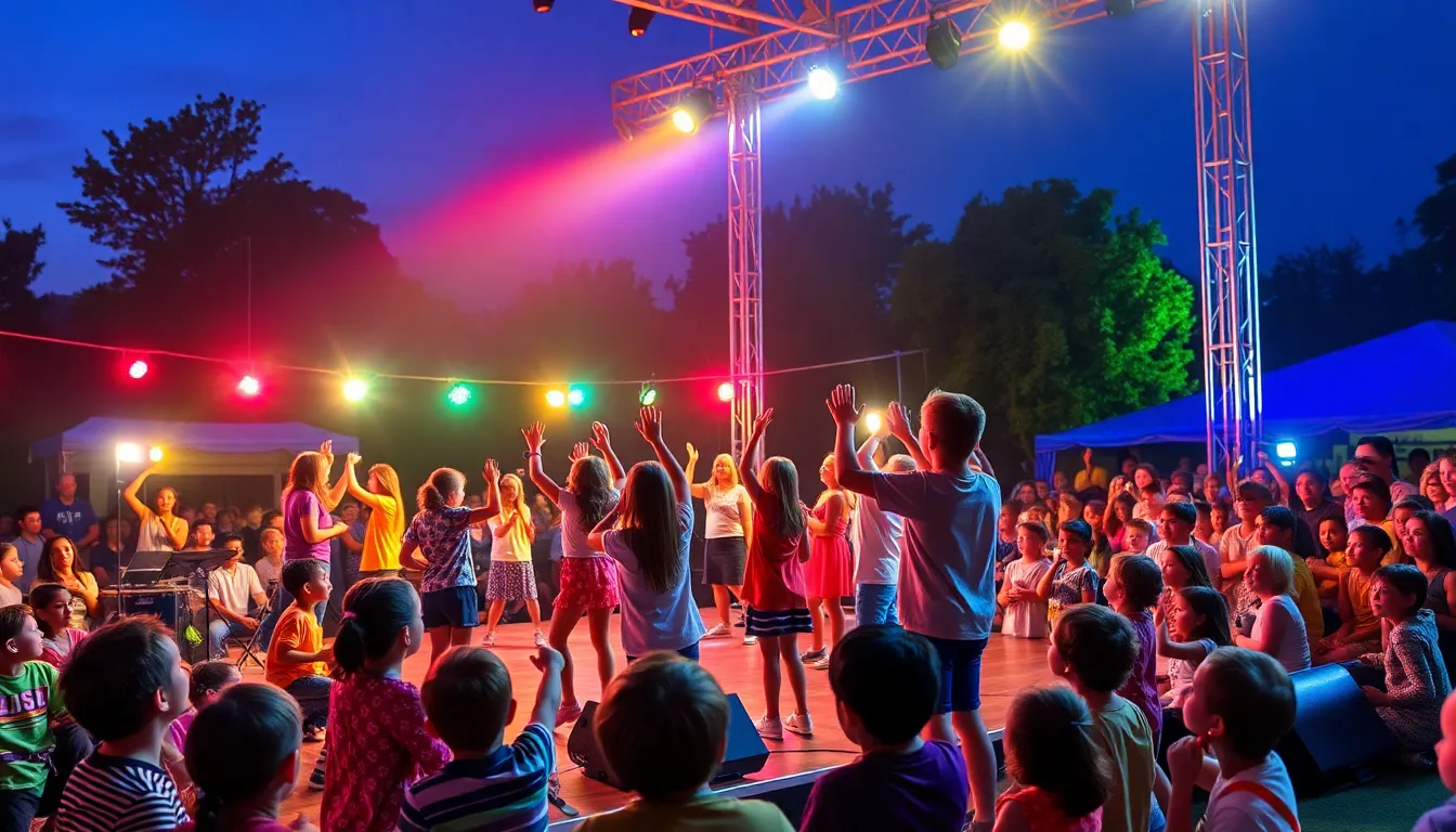 Families gathered at home, enjoying the Kidz Bop Live concert movie together, creating cherished moments filled with music and laughter