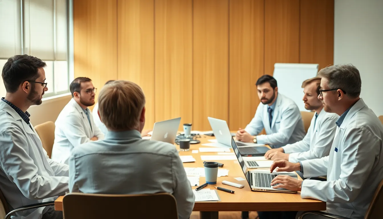A tense meeting among government officials and tech company representatives addressing the regulatory challenges posed by AI in biological warfare