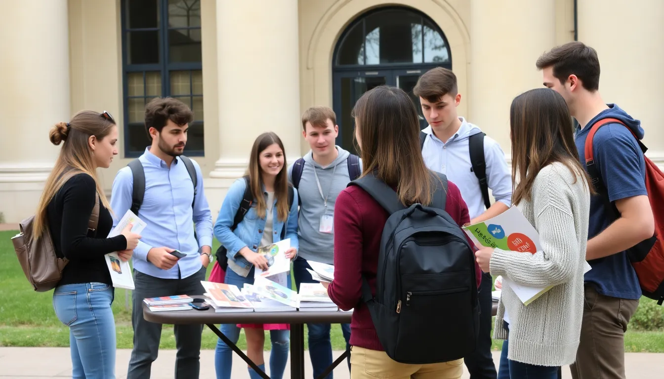 An online classroom setting where students engage in virtual learning, illustrating the rise of remote education as an alternative to studying abroad