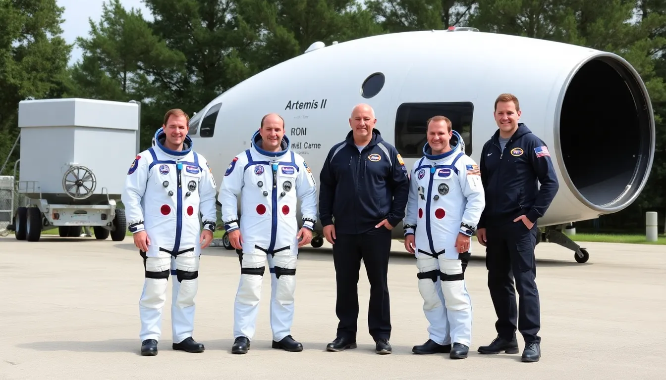 A bustling aerospace manufacturing facility illustrates the economic boost and job creation resulting from the Artemis II mission and its emphasis on innovation