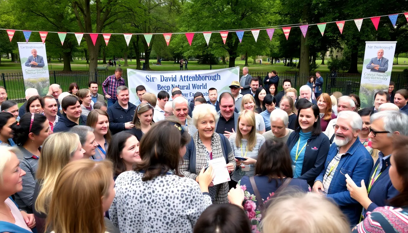 Attendees reflect on the importance of biodiversity and climate change while enjoying the celebratory atmosphere of Attenborough's birthday quiz