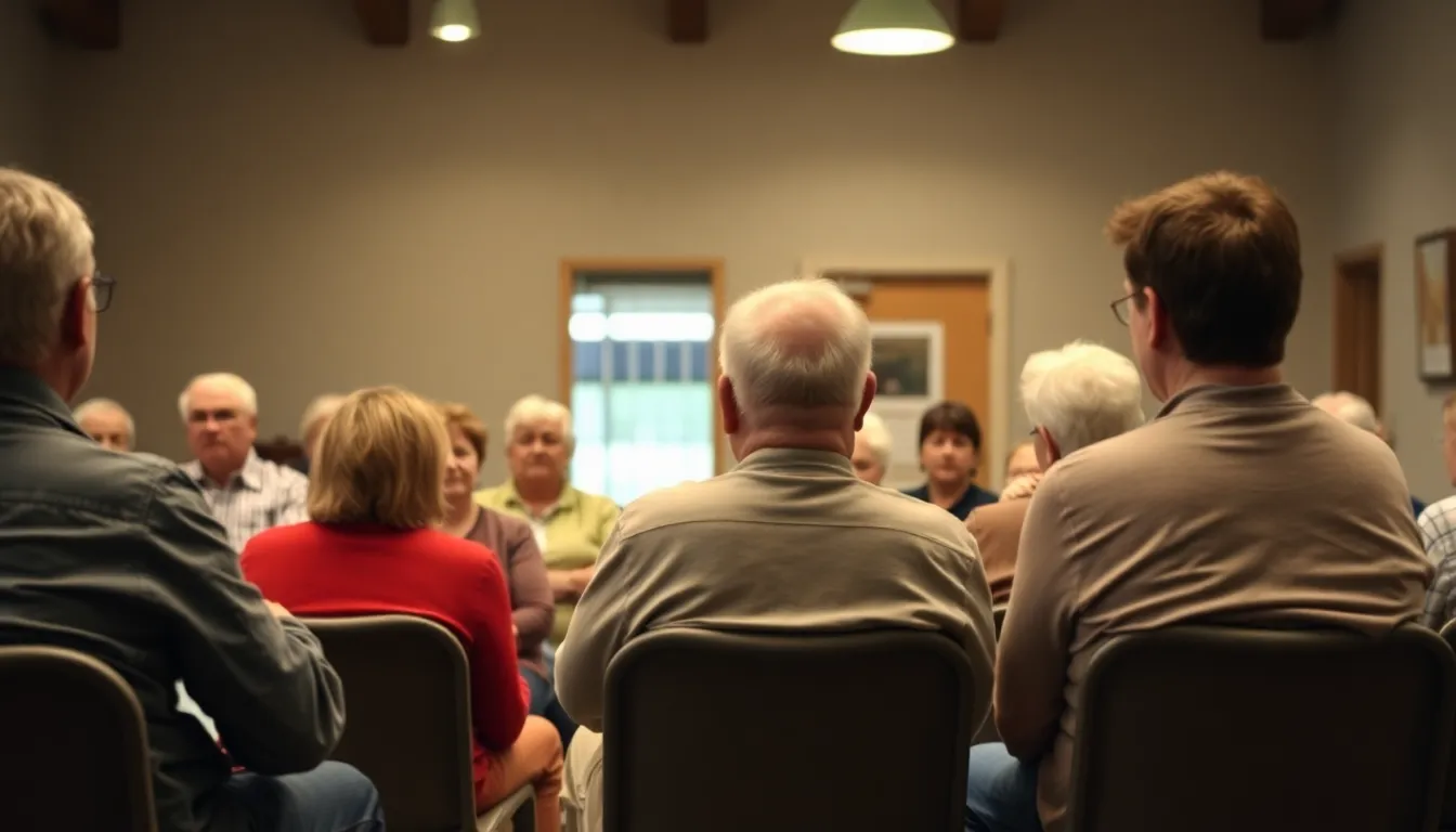 A group of potential homebuyers discussing their options in front of a forsale sign outside a residential property, reflecting the changing dynamics of the housing market