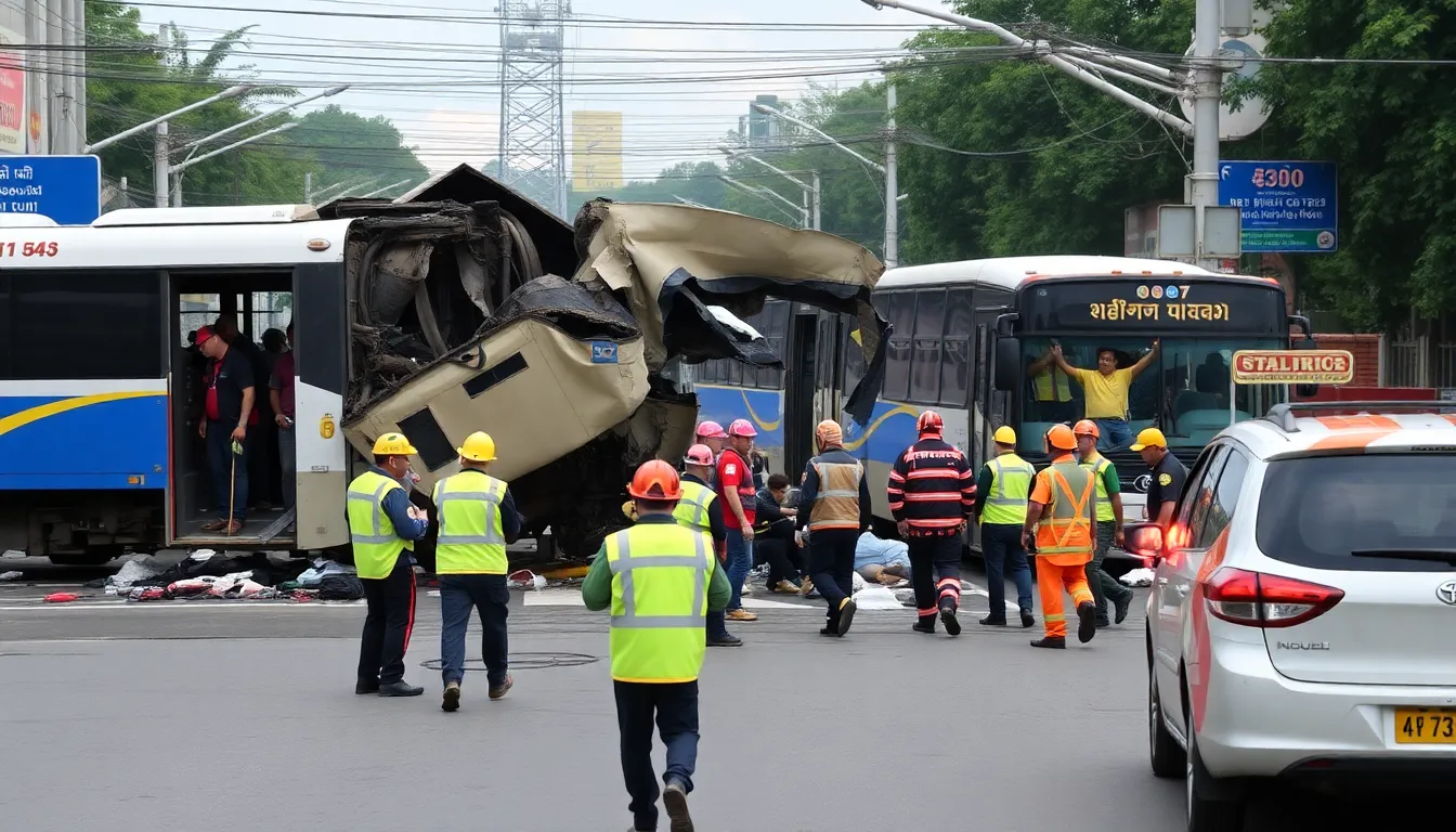 Investigators examine the railway crossing, focusing on safety measures and visibility issues that may have contributed to the fatal accident