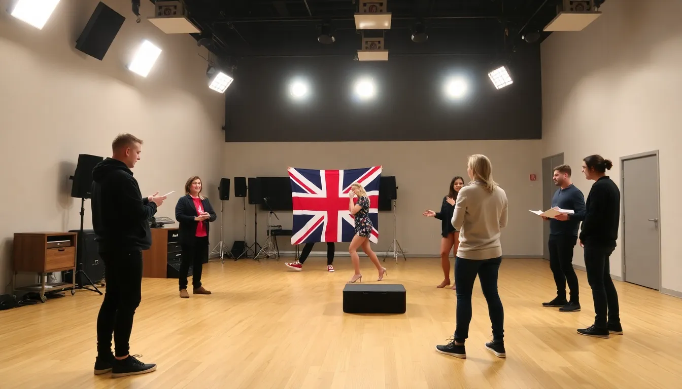 The UK Eurovision act participates in a stress test designed to simulate the pressures of competition as they prepare for the upcoming contest in Malmö, Sweden.