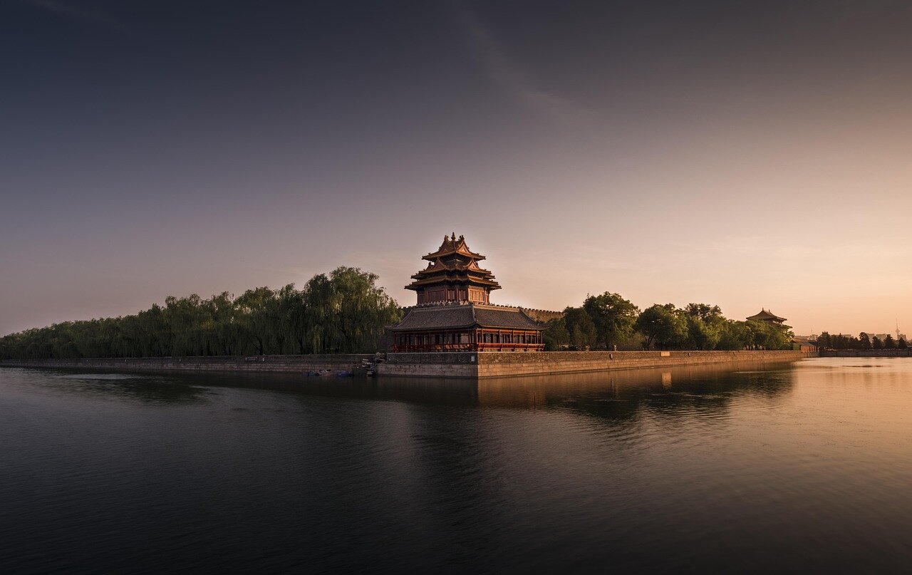 The iconic entrance to Zhongnanhai, symbolizing the secrecy and exclusivity of China's political elite