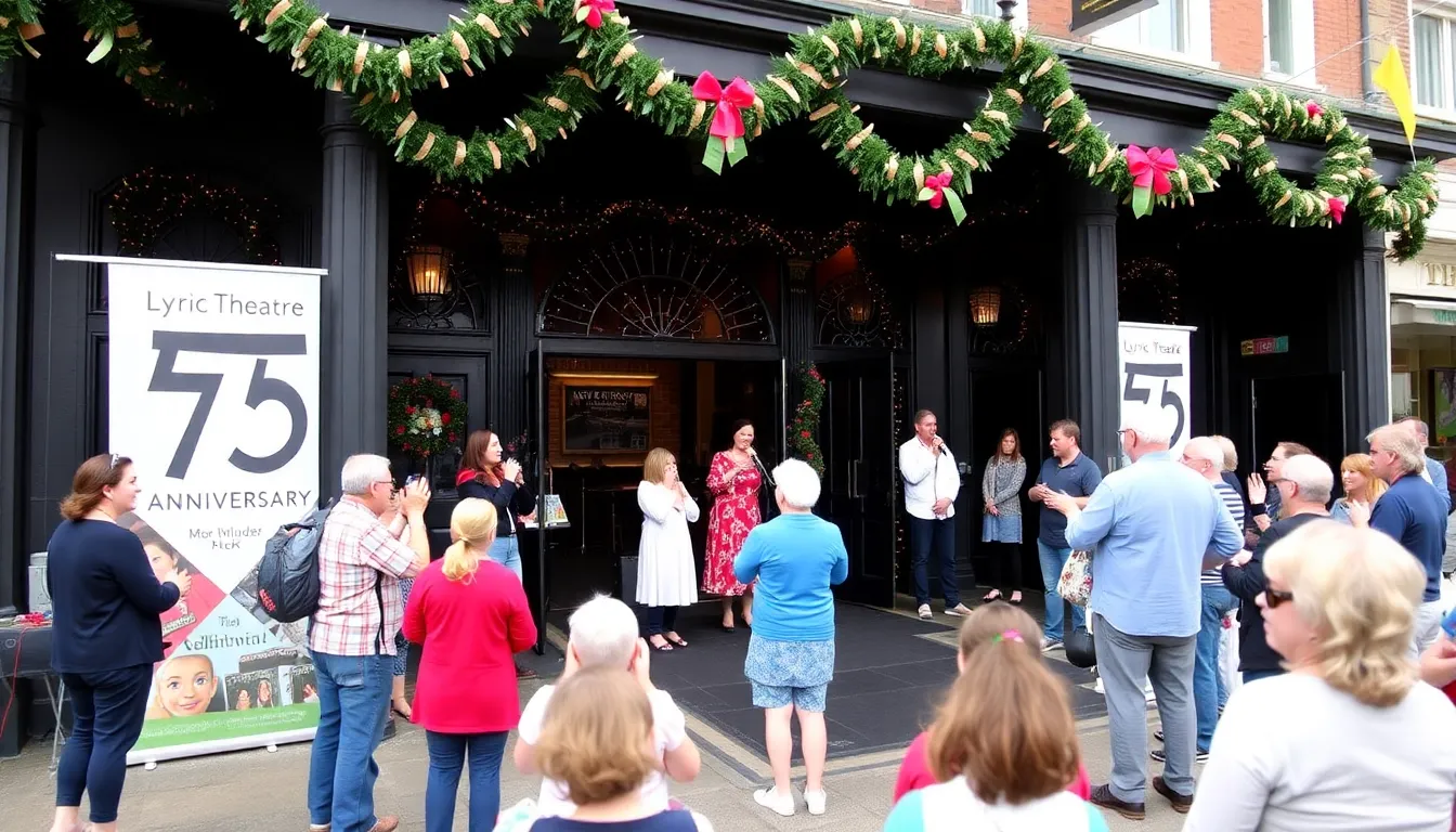 A group of local students engaging in a workshop at the Lyric Theatre, highlighting the venue's commitment to community outreach and arts education