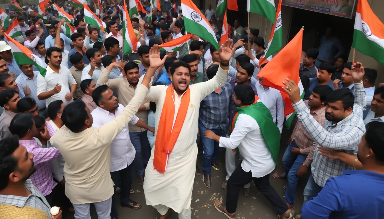 The site of the shooting where the aide to a prominent BJP leader was tragically killed, highlighting the escalating political violence in the region