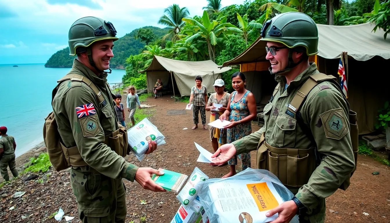 The arrival of aid from British paratroopers brings hope to islanders grappling with the threat of hantavirus and the challenges of limited medical infrastructure