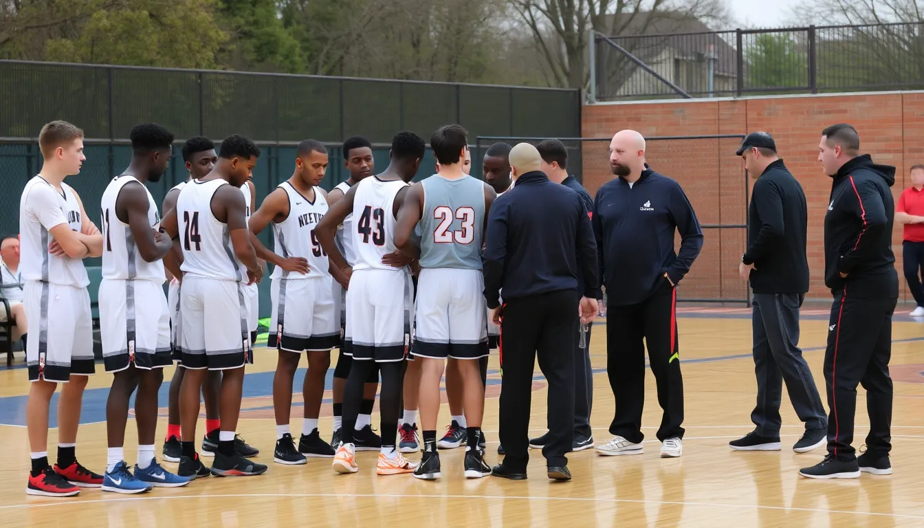 Coaches huddled together, deep in discussion, as they strategize adjustments to their lineups in response to multiple player injuries