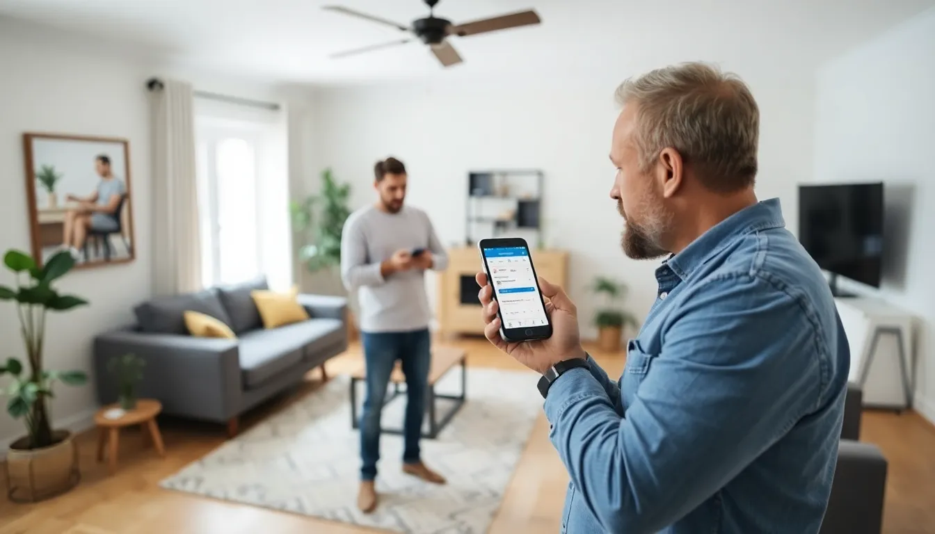 A local handyman receiving a job notification through Casa's platform, emphasizing the connection between service providers and homeowners in the automated home maintenance market