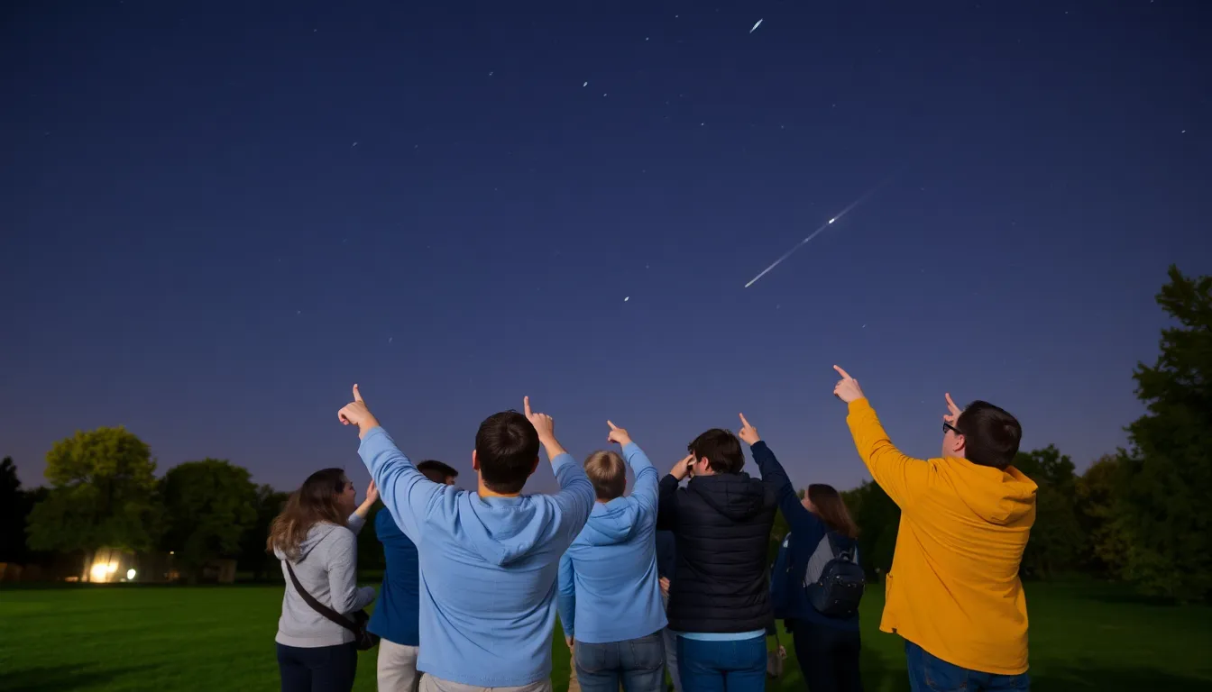 An astronomer using a telescope to observe the night sky, capturing data about the meteors and their connection to Halley's Comet