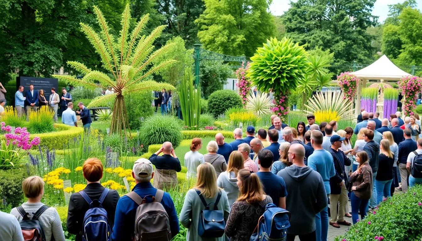 Crowds gather at the Chelsea Flower Show 2026, admiring celebritydesigned gardens that blend sustainability with innovative aesthetics.