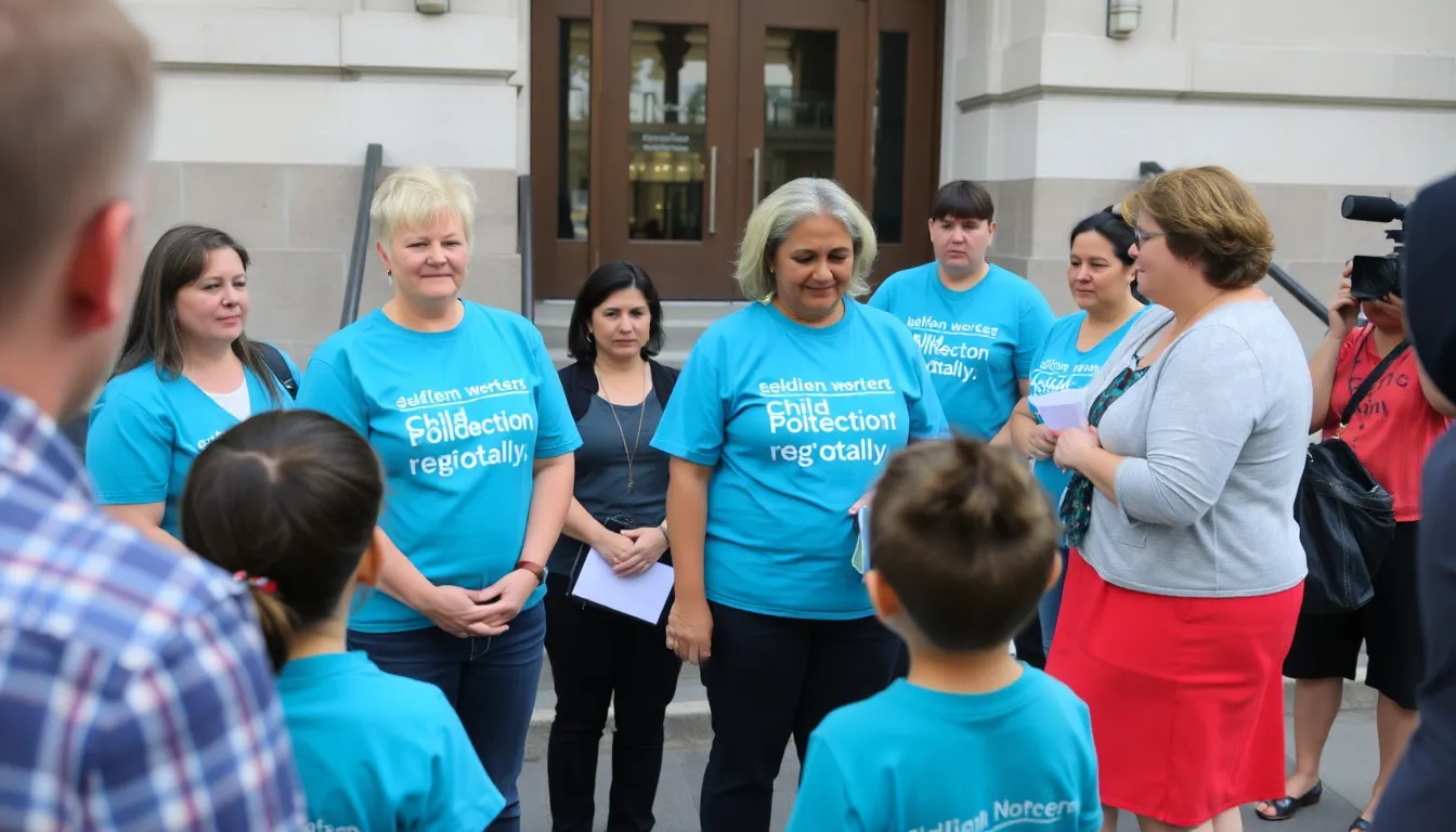A closeup of a candlelight vigil, where community members gather to honor the memory of the girl, symbolizing their grief and calls for systemic change in child welfare