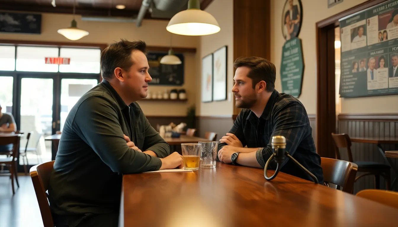 Colin Hanks and Ryan Reynolds strategize their next steps in reaching out to Dan Aykroyd, highlighting the importance of his contributions to the documentary