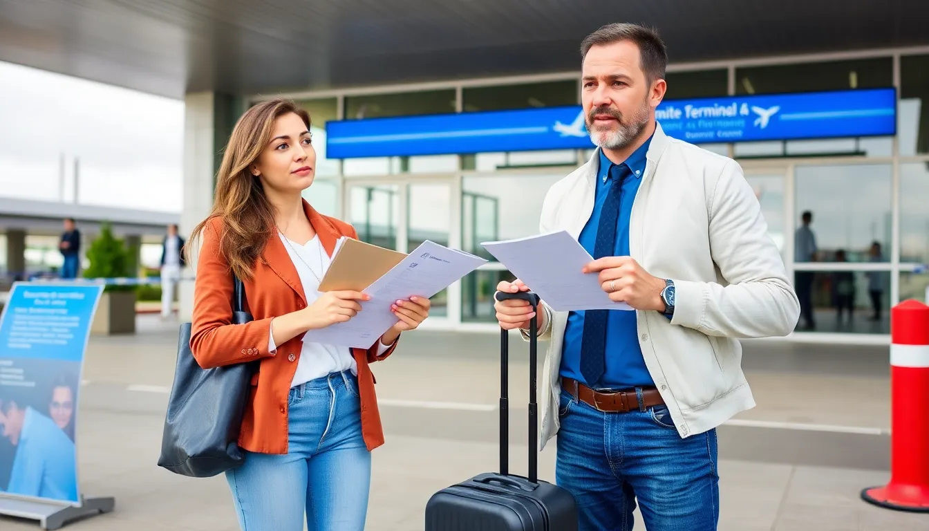 A travel insurance brochure placed on a table, emphasizing the benefits of being prepared for unexpected disruptions in travel