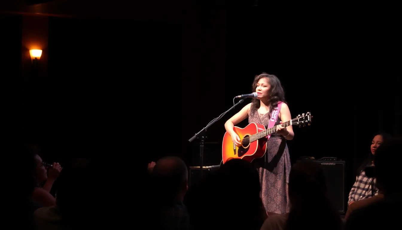 Valerie June shares her soulful melodies, enriching the atmosphere with her distinctive folk and blues style at the event