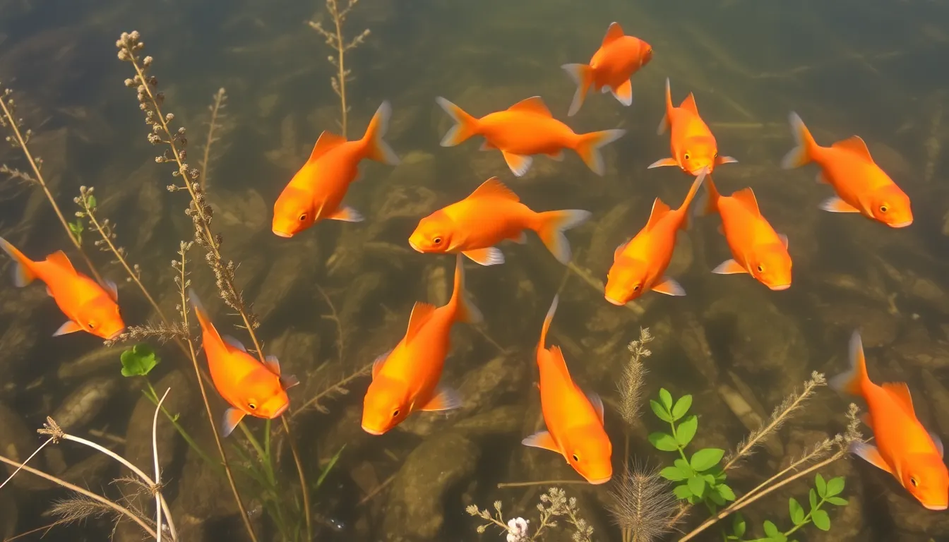 An educational campaign poster emphasizes the ecological consequences of releasing pet goldfish into local waterways
