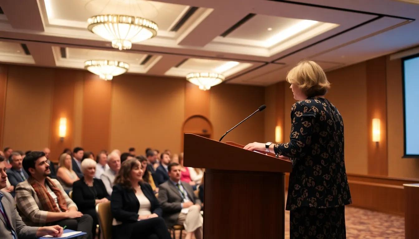 An audience engaged in a discussion about mental health, reflecting the growing recognition of its significance in society and the impact of media portrayals on public perception