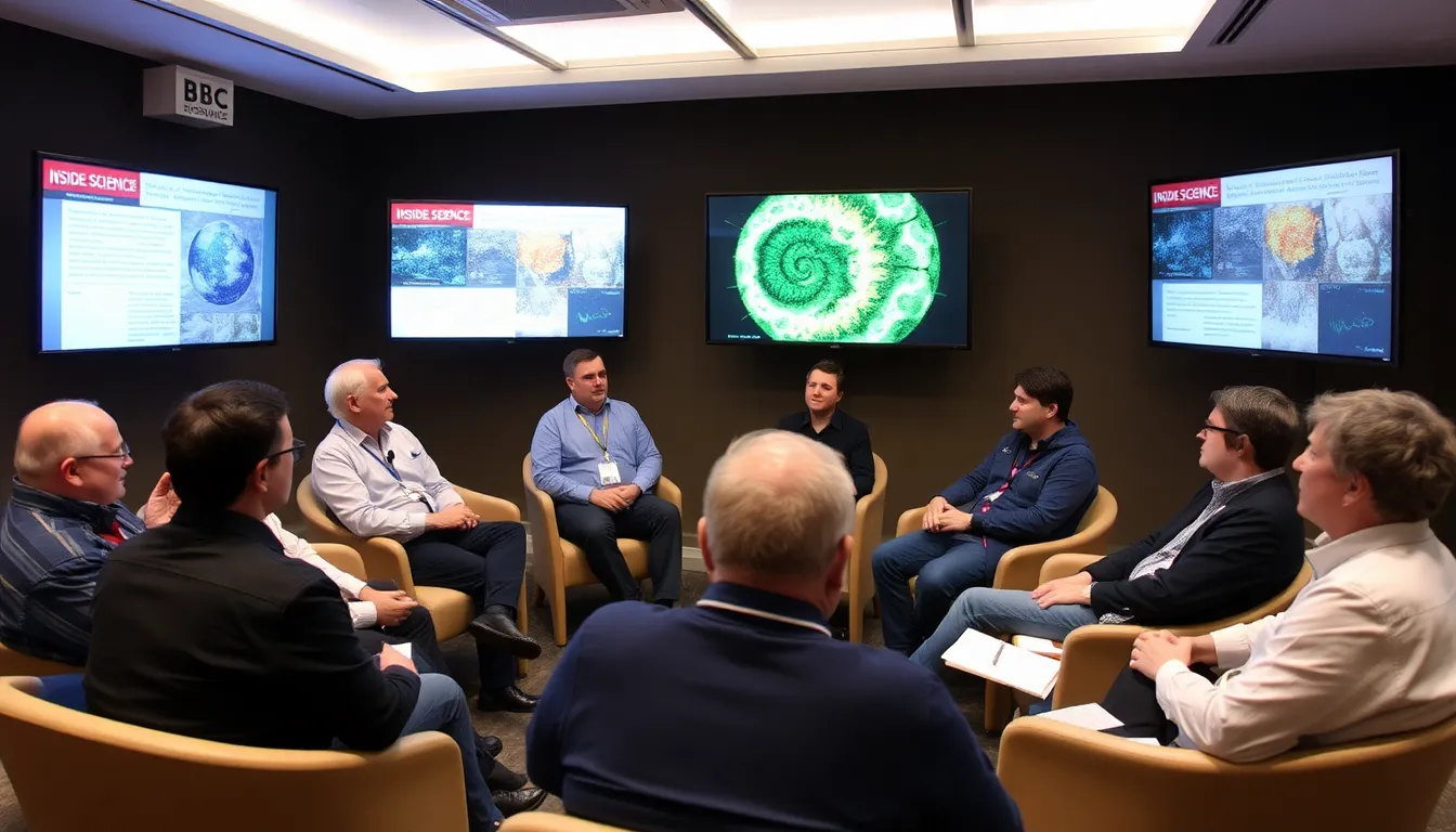 A digital interface showcasing various interactive elements designed to enhance audience engagement with scientific topics