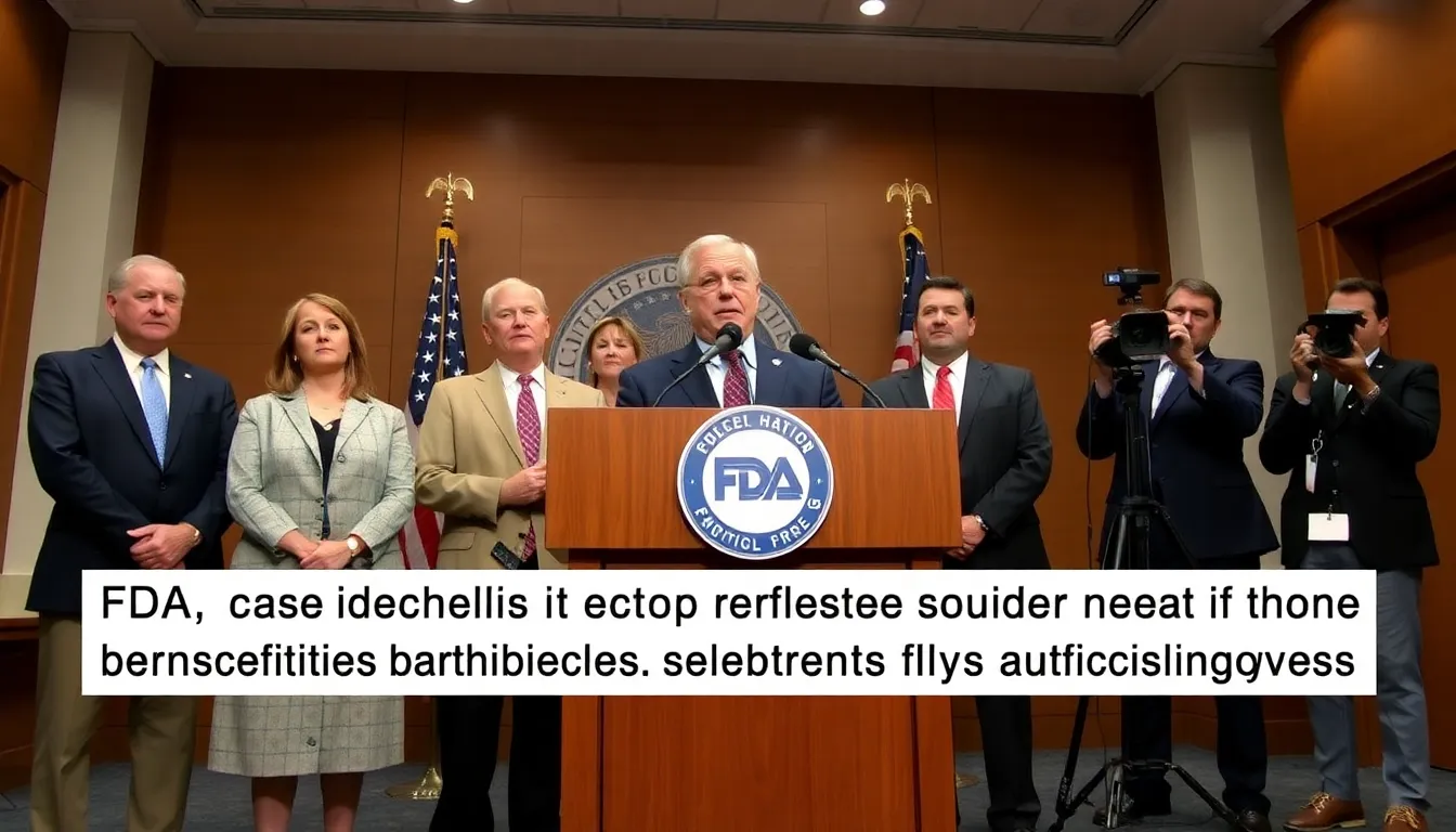 A group of public health officials discusses the implications of the FDA's decision to block vaccine safety studies during a press conference.
