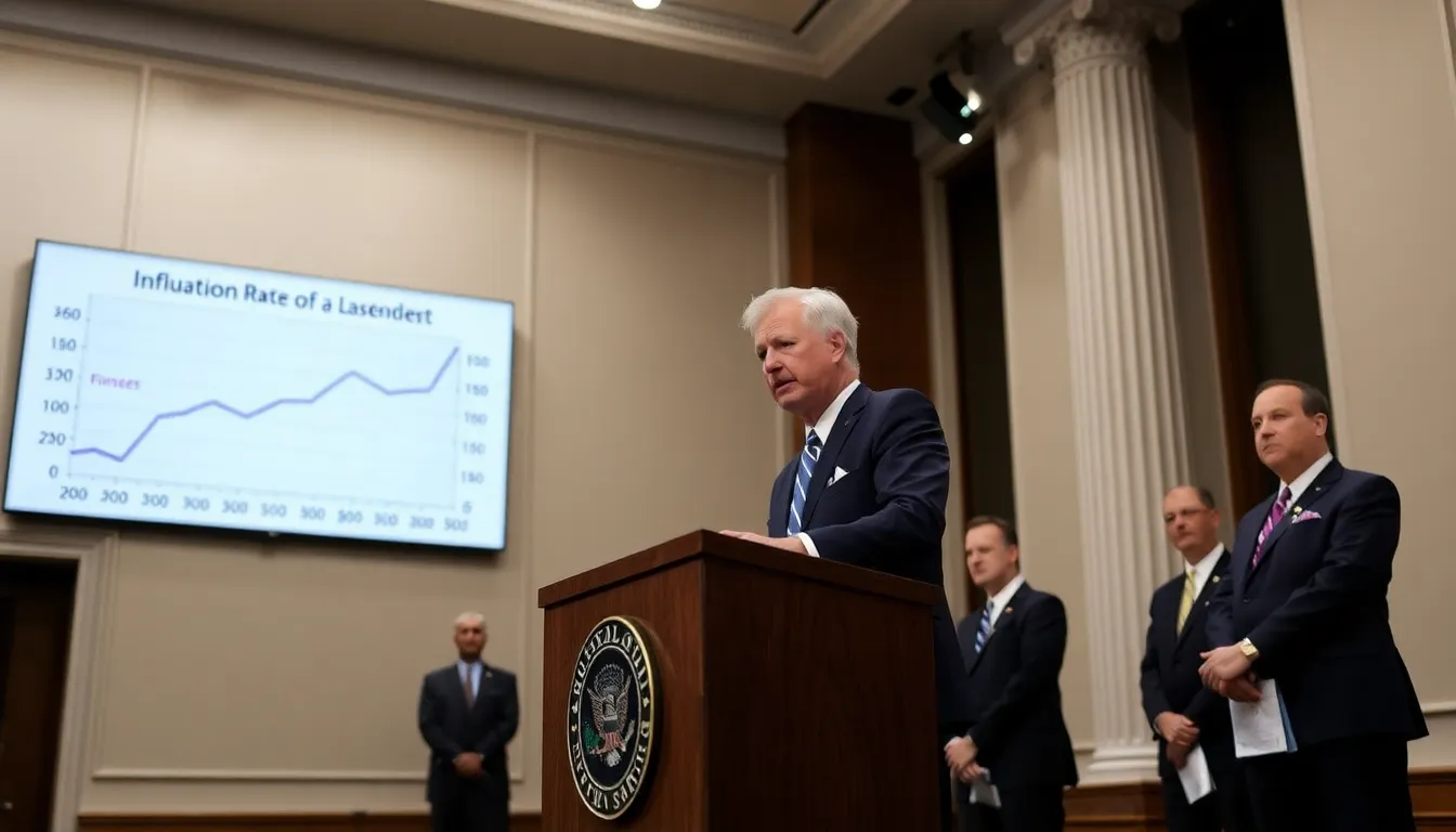 A group of Federal Reserve officials engaged in a heated discussion about interest rate decisions and their implications for inflation