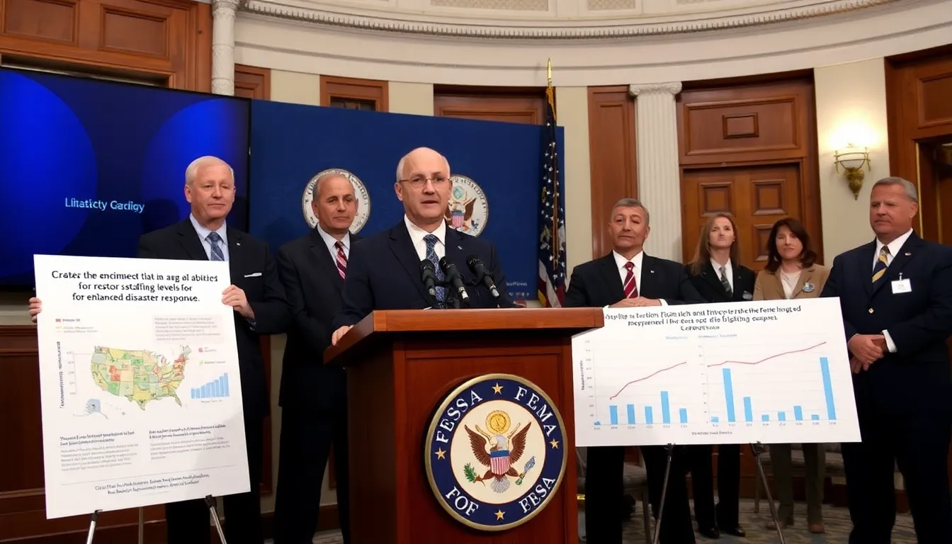 Local government officials express optimism about the reinstatement of FEMA jobs, recognizing the need for improved disaster management resources