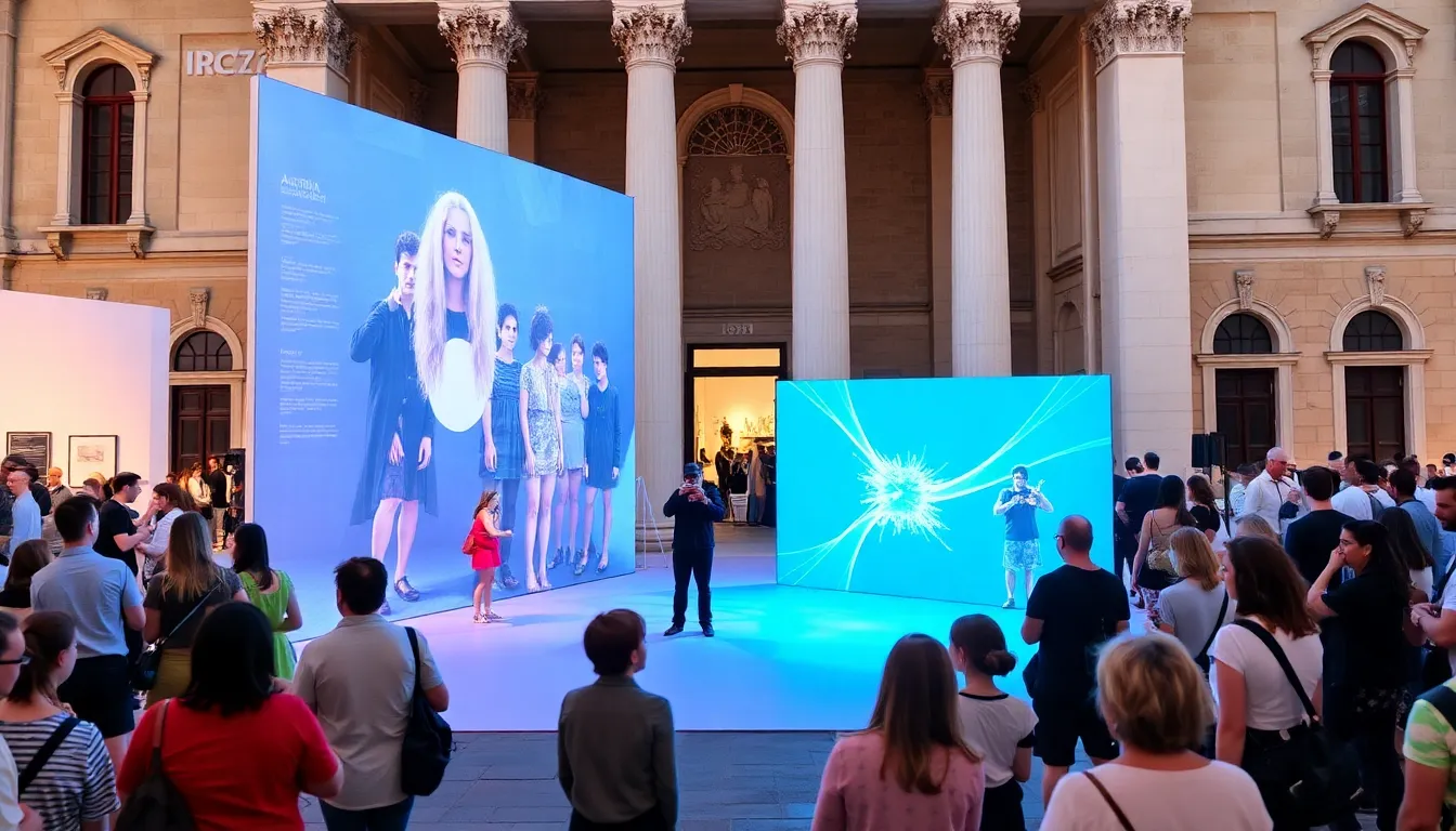 Visitors engage with the emotionally charged artwork, reflecting on themes of gender and identity while experiencing the transformative power of contemporary performance art
