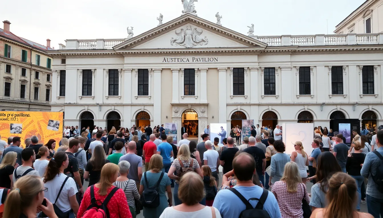 Florentina Holzinger leads a thoughtprovoking discussion at the Biennale, emphasizing the role of performance art in addressing societal issues and fostering dialogue among diverse audiences