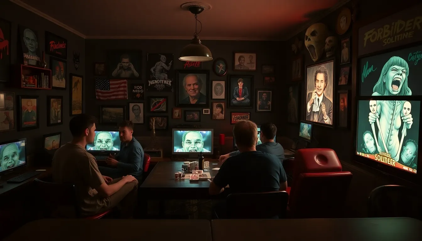 A scene depicting the game's innovative design, where familiar card gameplay intertwines with elements that evoke fear and suspense