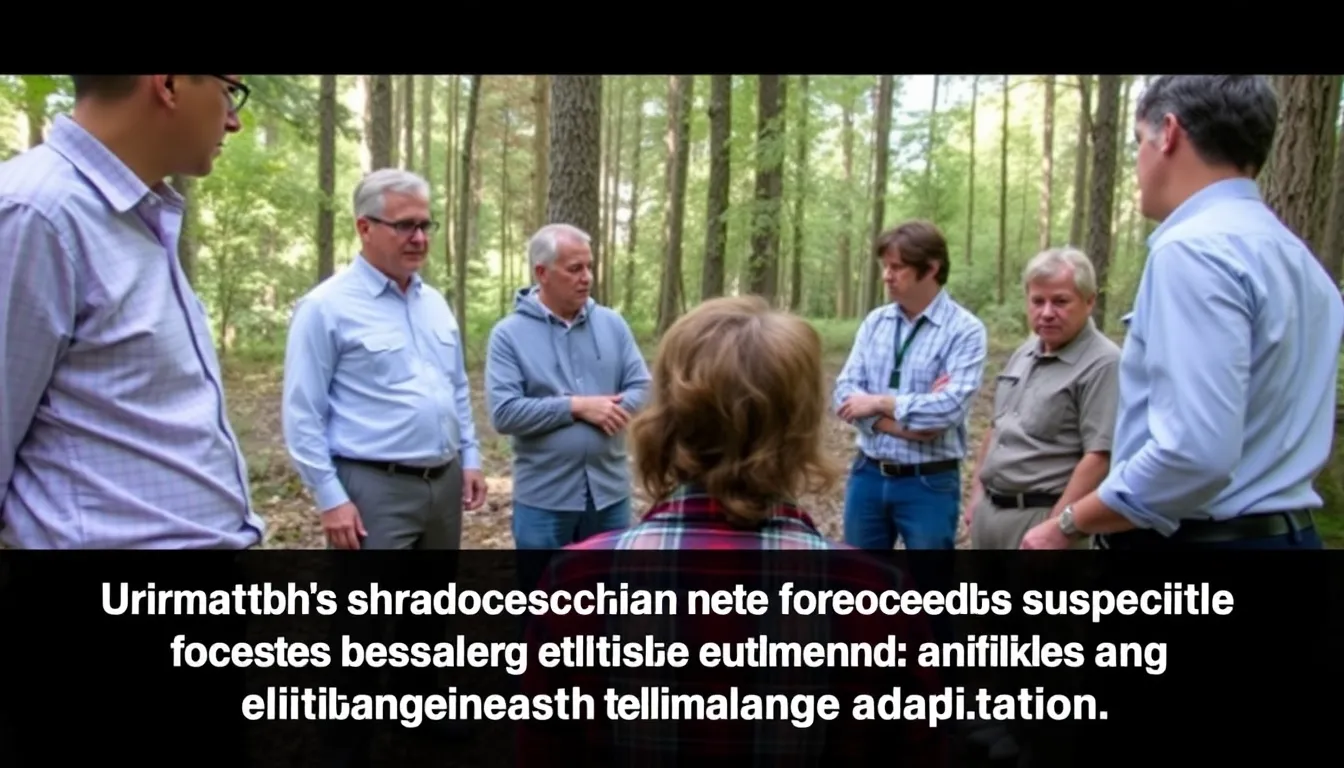 A community meeting where local residents express concerns about the impact of reduced funding for forestry research on their livelihoods