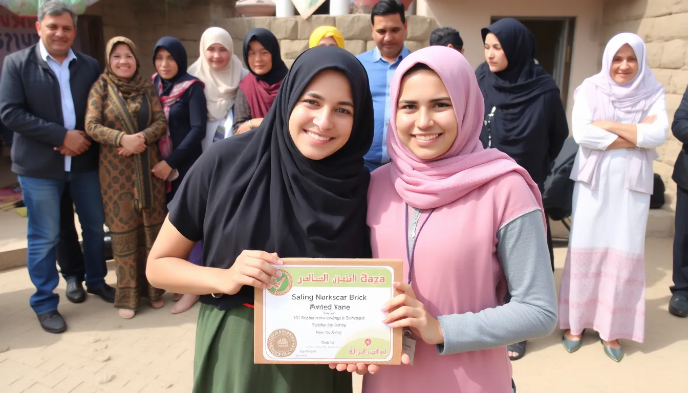 The sisters engage with local community members, fostering collaboration and support for sustainable construction practices in the face of ongoing challenges
