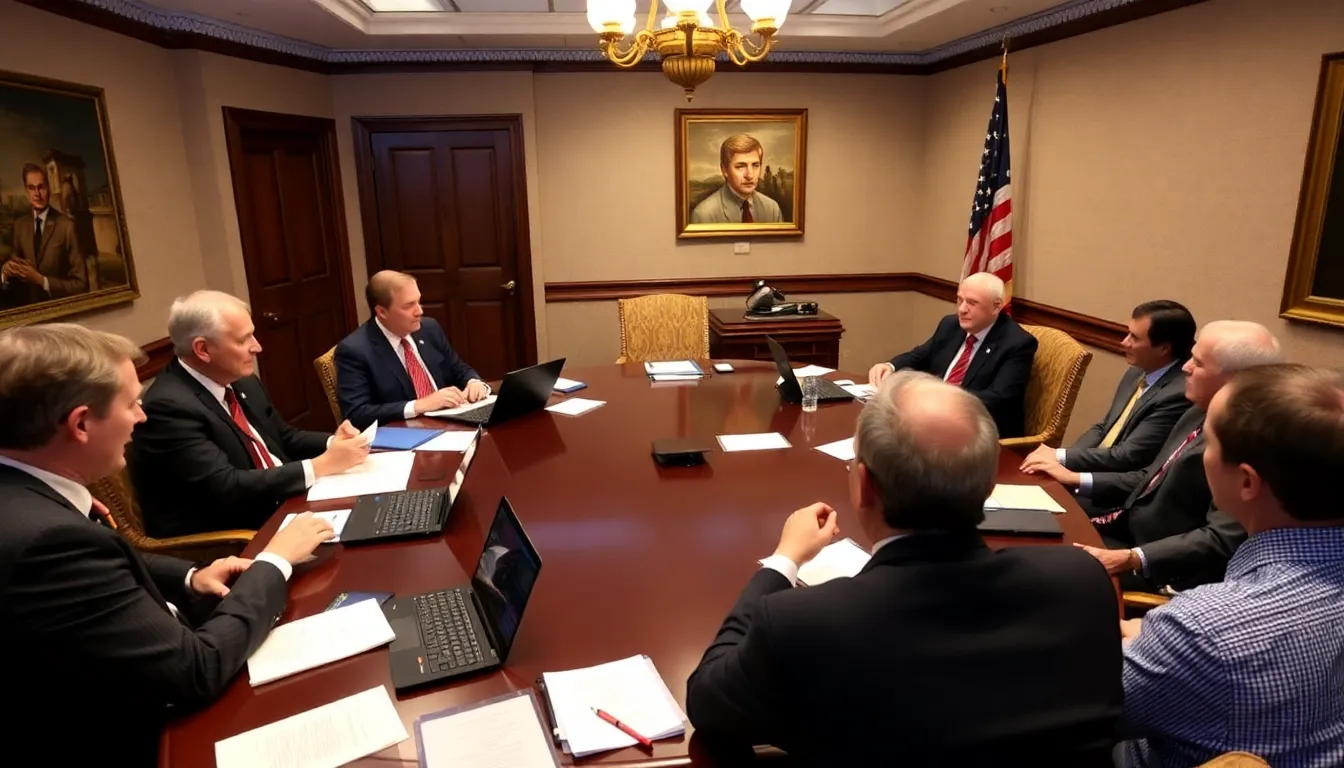 A group of Republican lawmakers discusses the potential benefits of psychedelic substances during a legislative session, highlighting a shift in party attitudes toward drug policy reform.