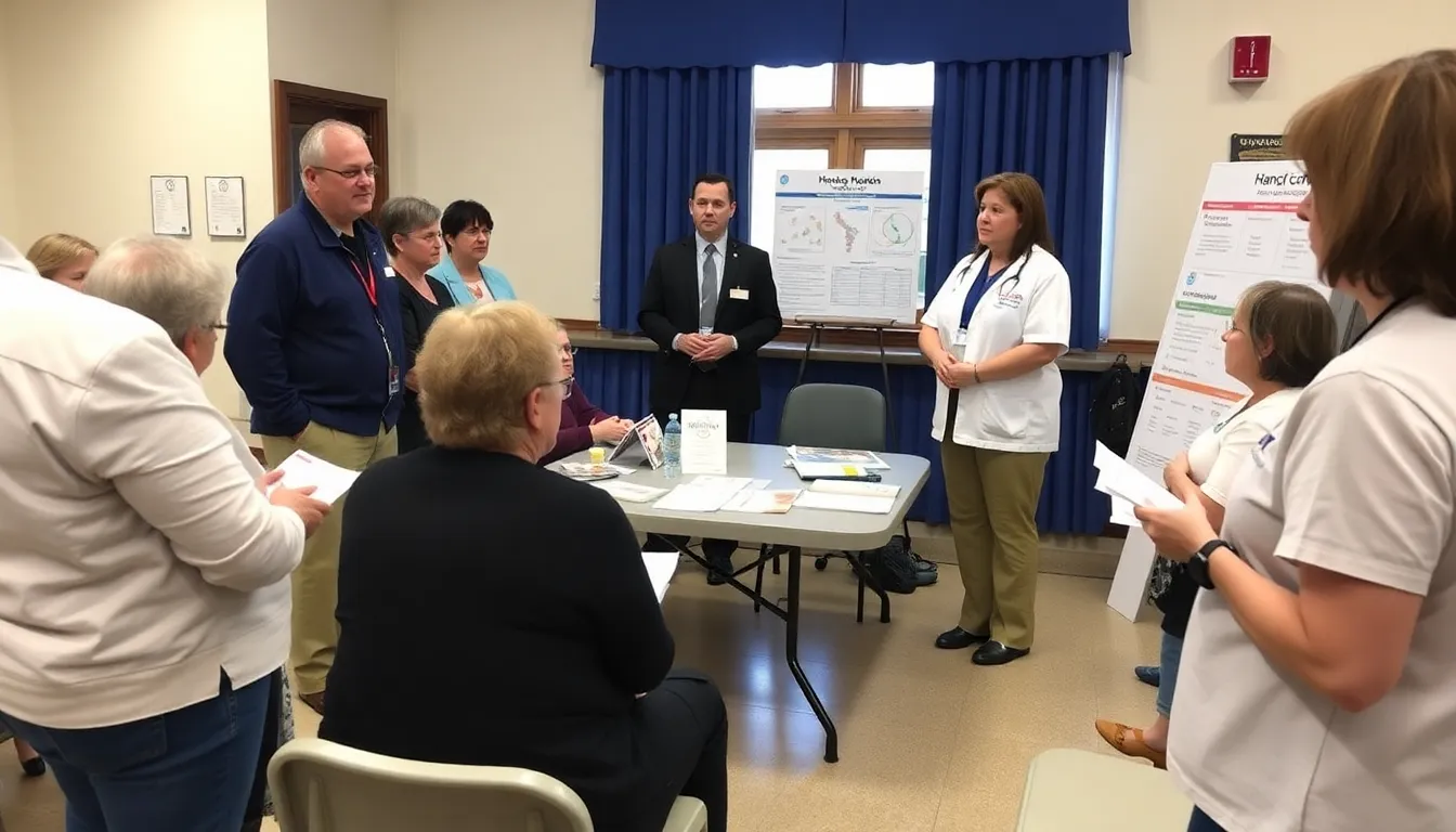 Health officials discuss Hantavirus transmission risks at a community meeting, emphasizing the importance of rodent control and public awareness in preventing outbreaks.