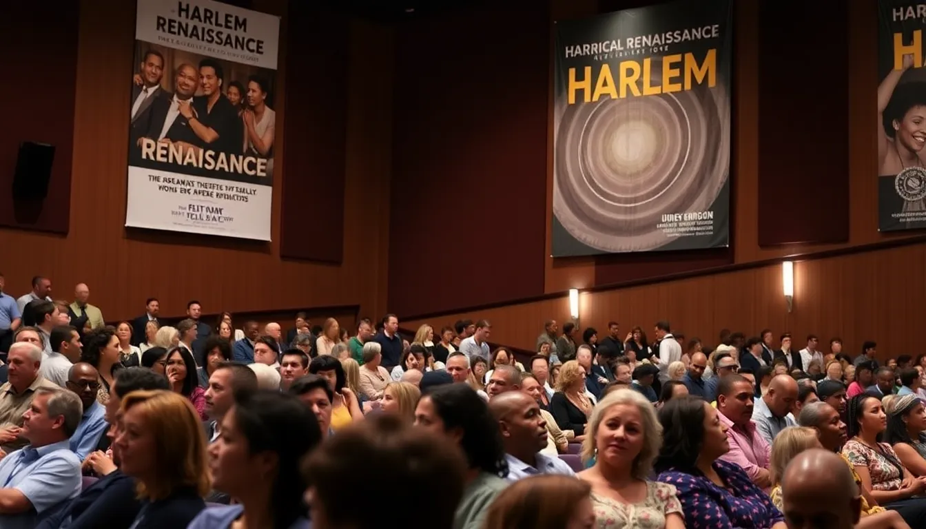 Scholars and historians analyzing archival footage, emphasizing the cultural impact of the Harlem Renaissance on modern society