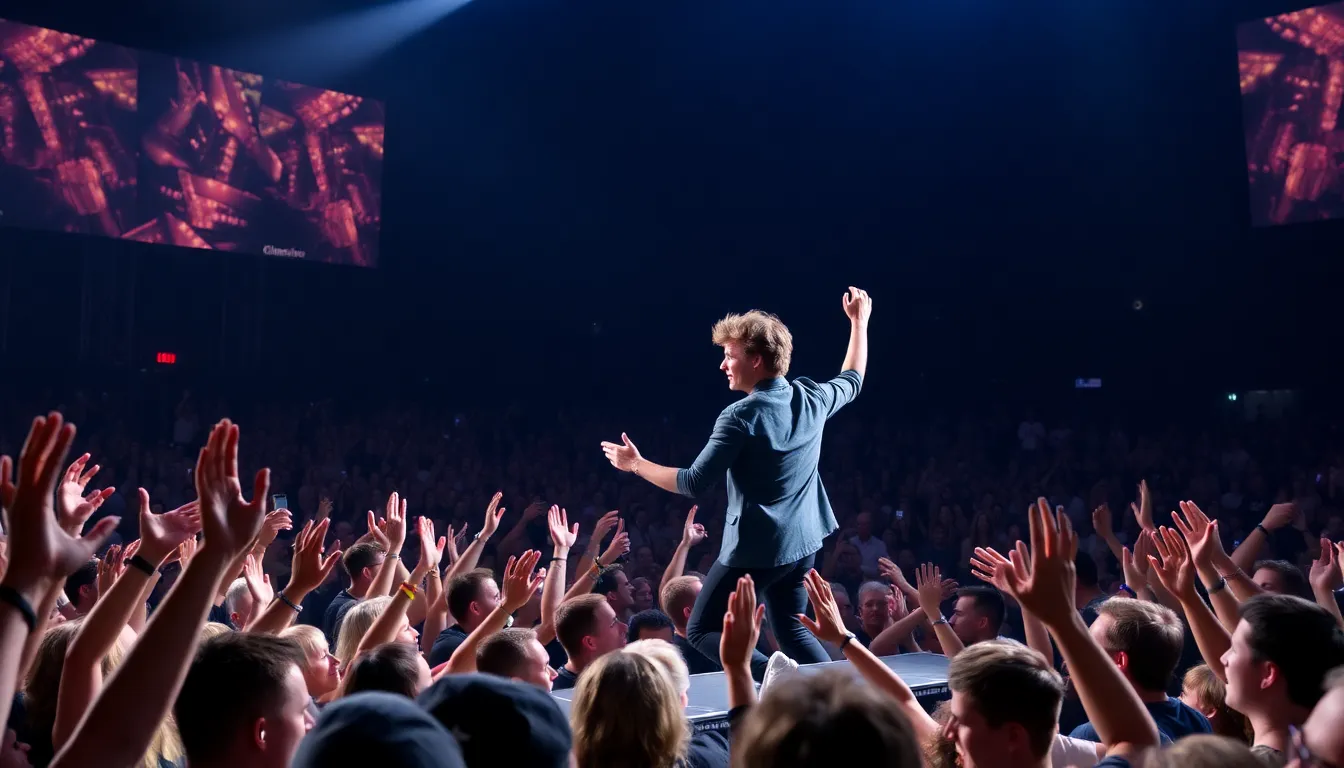 The vibrant atmosphere of Amsterdam is highlighted as concertgoers celebrate the communal joy of reconnecting through music after a long period of isolation