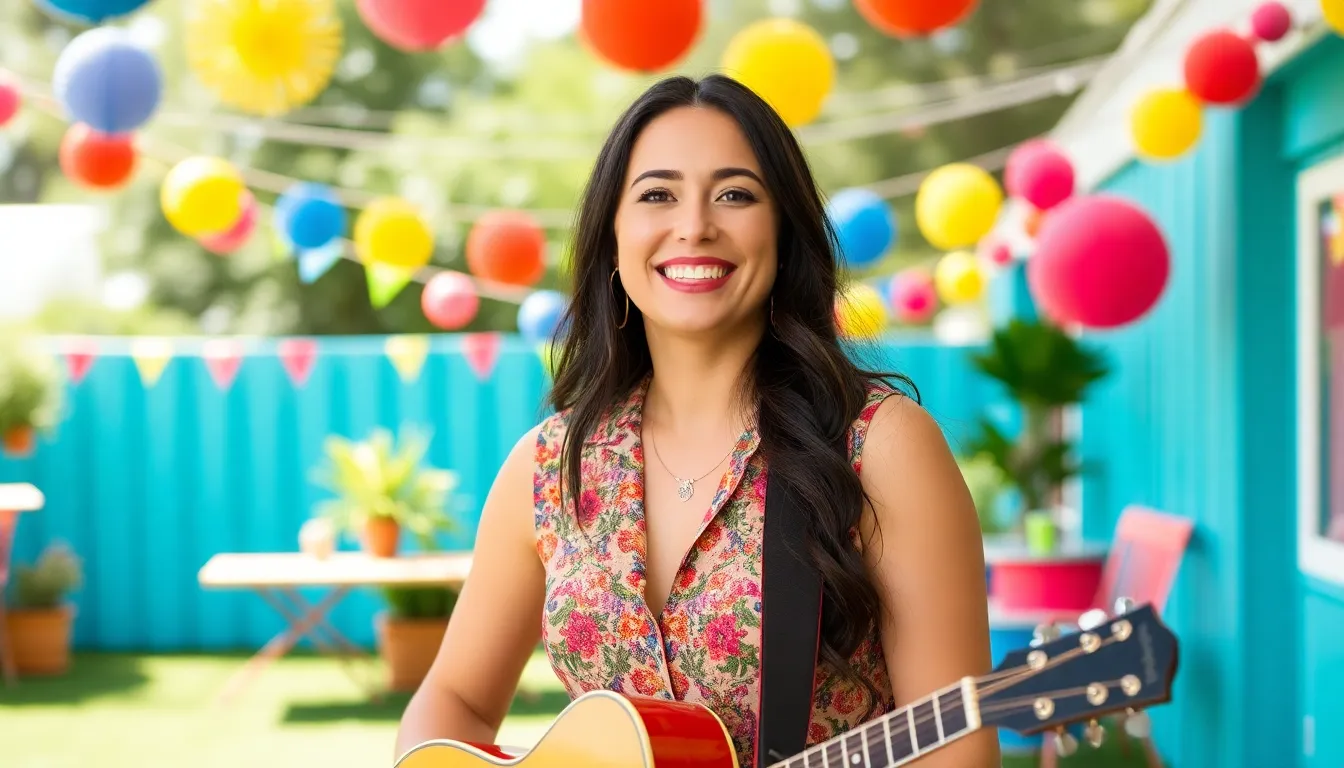 A candid moment reveals Musgraves embracing her lighter side while engaging with the crowd, highlighting the fun atmosphere of her upcoming tour