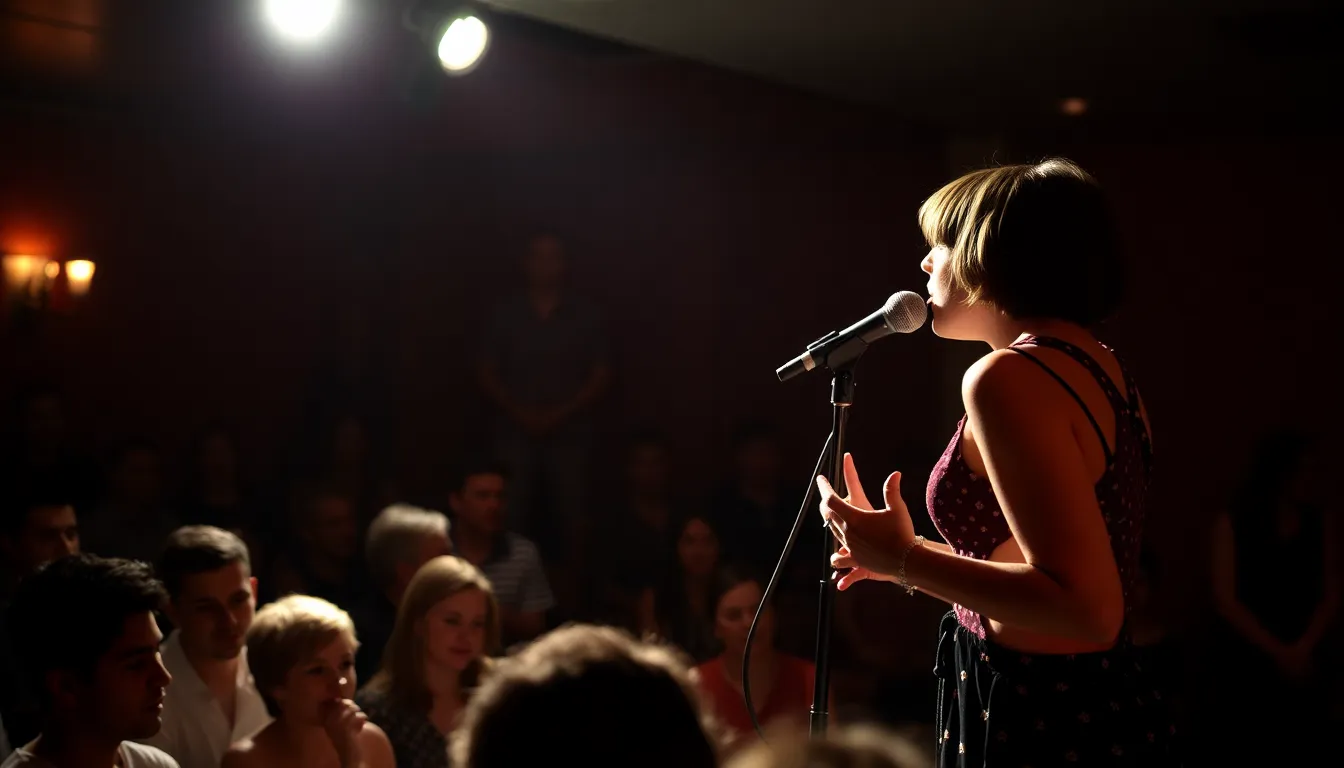 The atmosphere of anticipation and reflection as attendees engage with the intimate format of Allen's performance, showcasing the evolving landscape of live music