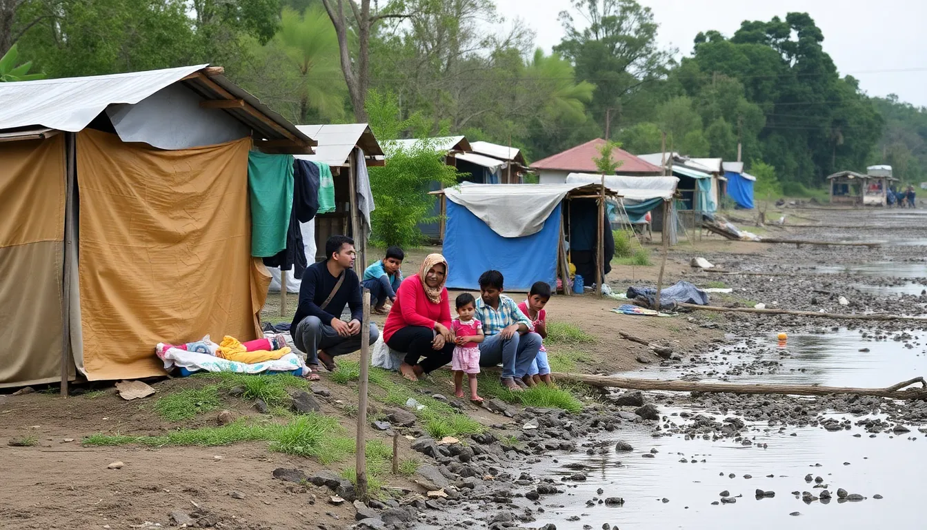Fishermen in the affected area struggle with dwindling catches, illustrating the economic consequences of river pollution on local livelihoods