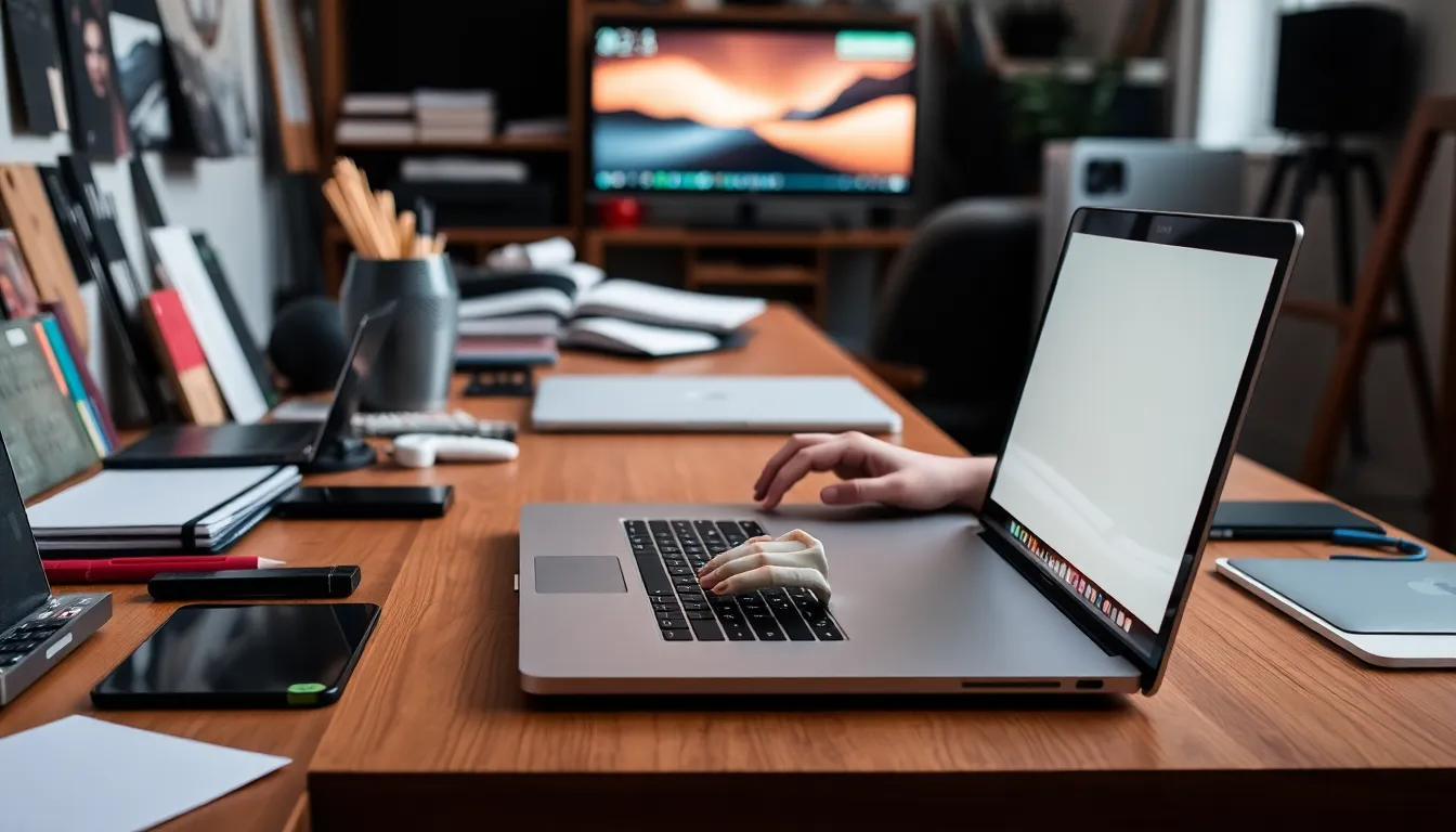 A sidebyside comparison of the MacBook Pro M5 and previous models, demonstrating the evolution of Apple's laptop technology over the years