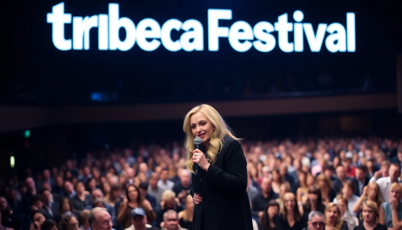 A vibrant crowd gathered at the Tribeca Festival, eagerly anticipating the premiere of 'Confessions II'