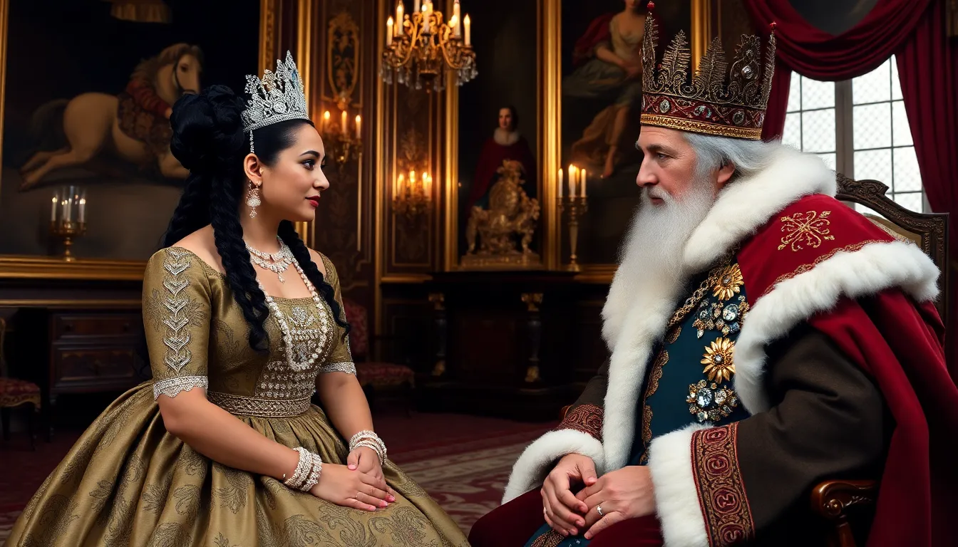 King Charles listens attentively as the Māori Queen discusses the challenges faced by indigenous communities, highlighting the importance of dialogue and understanding