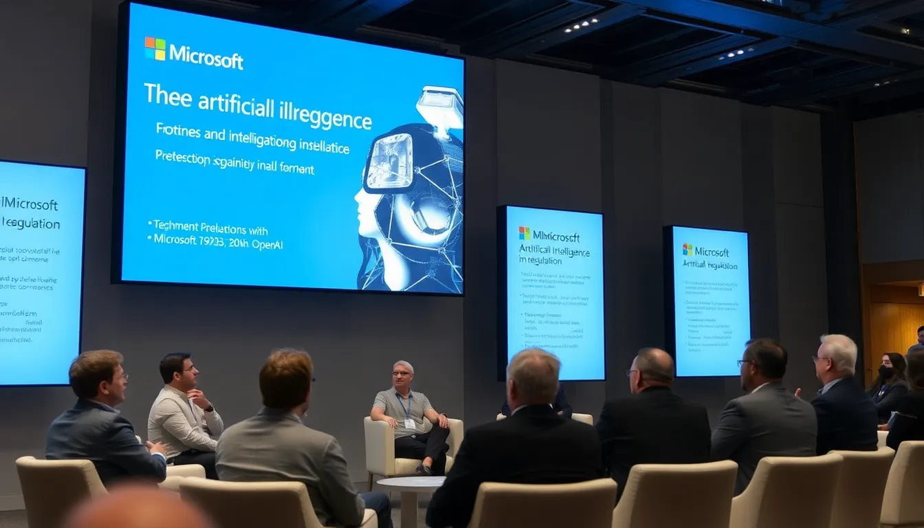 An illustration of the significant investment by Microsoft in OpenAI, marking the beginning of a transformative partnership in the tech landscape