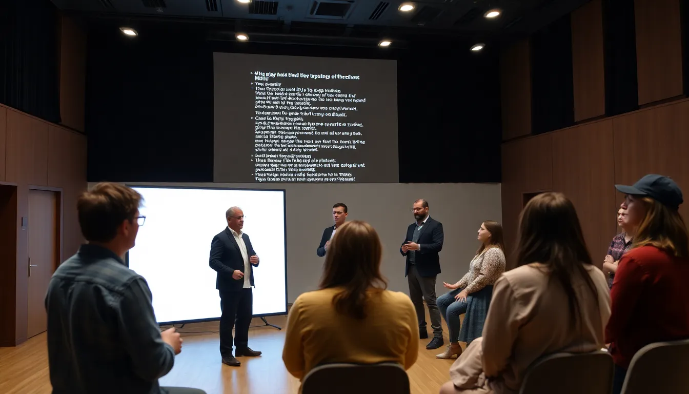 A thoughtprovoking panel discussion featuring experts debating the implications of AI on creativity and originality in the arts