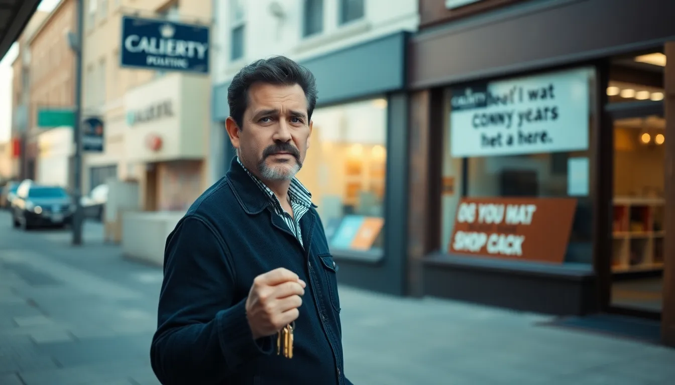 Johnny Vegas, known for his comedic talent, is seen engaging with fans in the local area, highlighting his deep connection to the community