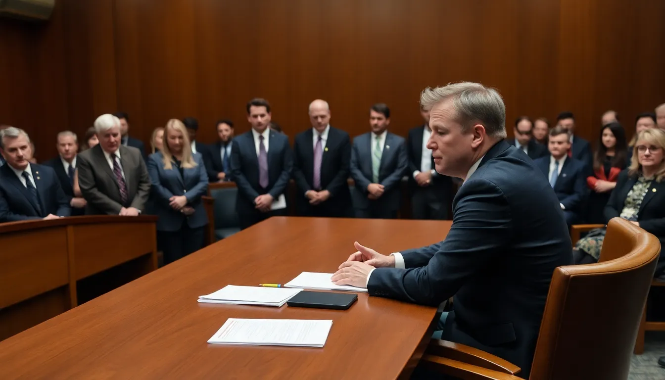 A glimpse of the legal proceedings reveals stakeholders observing closely, aware that the outcome may set important precedents for AI governance