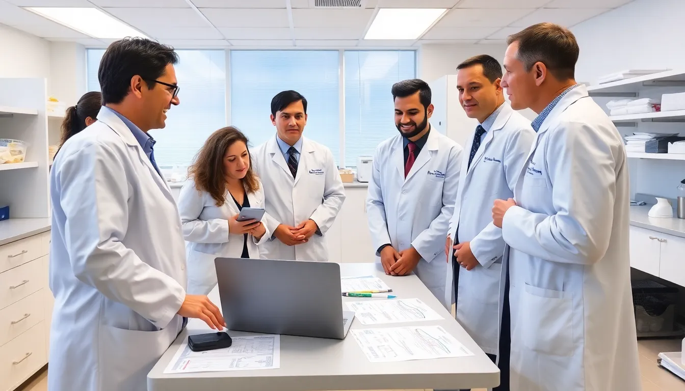 A healthcare professional reviewing patient data on a computer screen, highlighting the importance of effective treatment options for preeclampsia