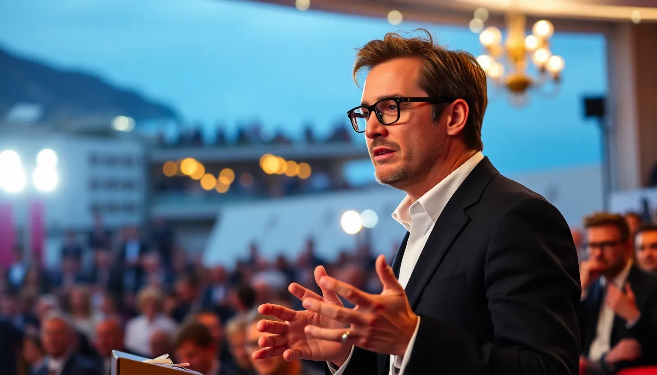 Nicolas Winding Refn, visibly emotional, speaks passionately at the Cannes Film Festival, sharing his neardeath experience with the audience.