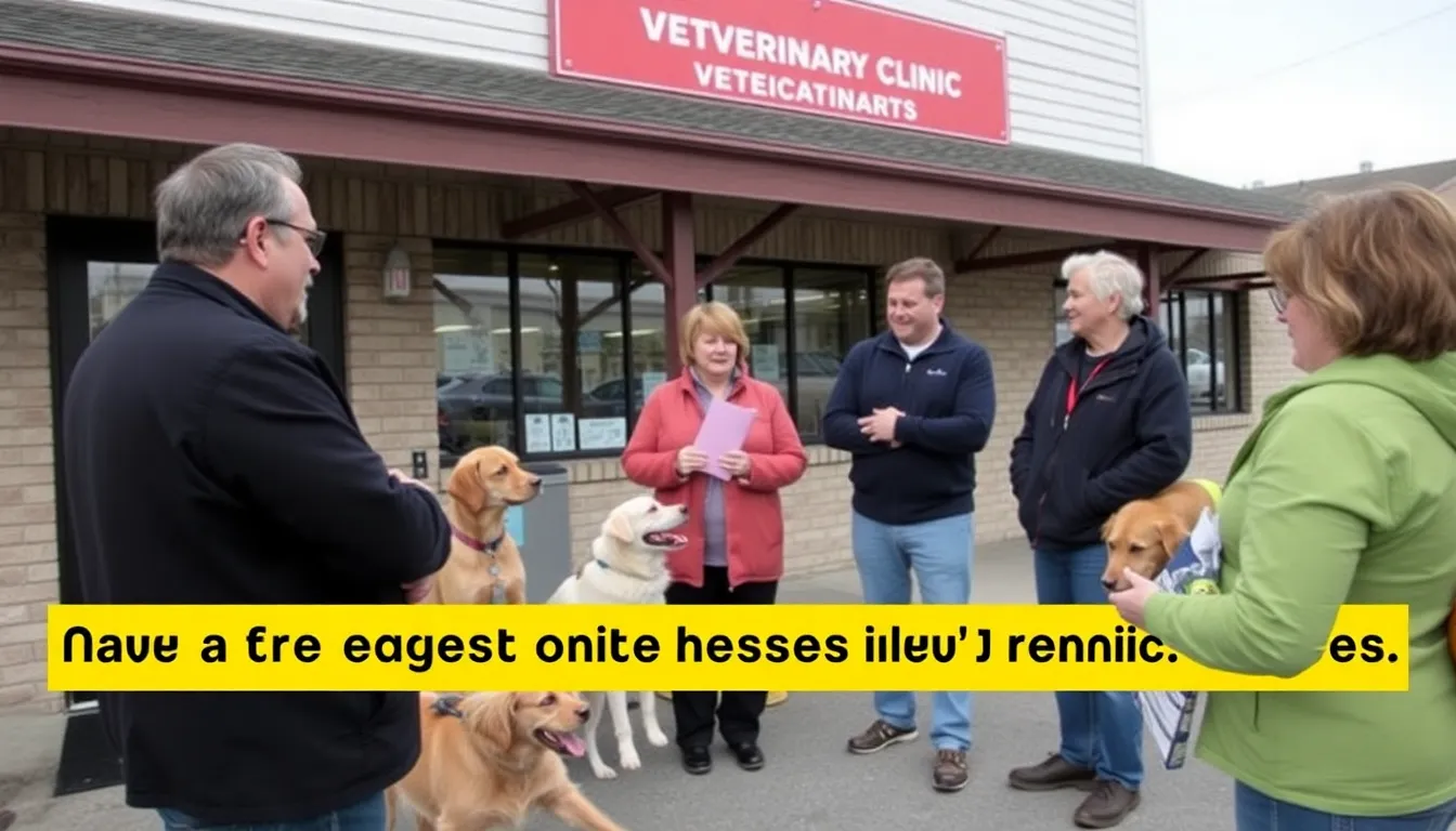 A bustling local pet supply store showcasing a variety of overthecounter flea treatment products available for purchase