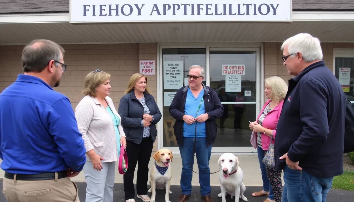 Environmental advocates raising awareness about the ecological impact of certain flea treatments at a public forum